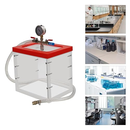 2 Gallon Acrylic Vacuum Chamber Acrylic Clear Perfect for Automobile Maintenance, Vacuum Packaging, 7L/2gal Capacity - Poueer
