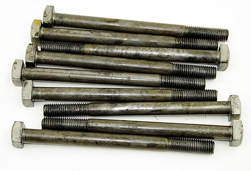 (8) Square Head 5/8-11 x 8 Bolts Unplated A307 15/16 Sq - Poueer
