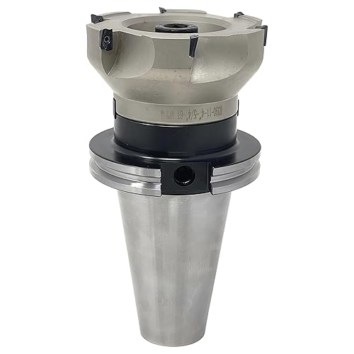 CME 6' 90° Indexable Face Mill w/ CAT50 Arbor, APKT1604 Inserts Included, 8 Flutes - Poueer