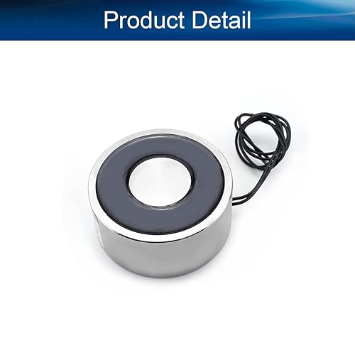 Heyiarbeit 12V DC 1500N Electric Lifting Magnet Electromagnet Solenoid Lift Holding 80mmx38mm - Poueer