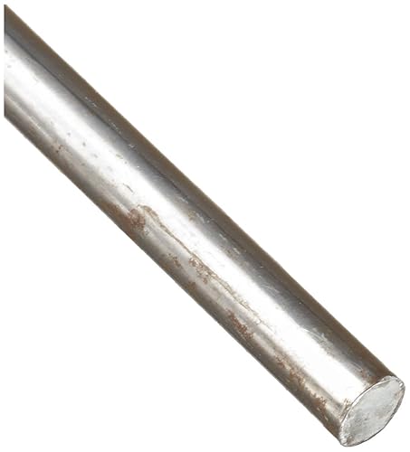 1018 Carbon Steel Round Bar, Unpolished (Mill) Finish, Cold Finish, ASTM A108, 0.5' Diameter, 48' Length, OnlineMetals - Poueer