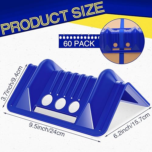 60 Pcs Edge Protectors Flatbed Corner Tie Down Protectors Protects Cargo Edges from Wear and Tear, 9.5'x 6.2'x 3.7' - Poueer