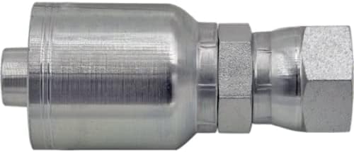 1/2' Hose x 1/2' JIC 37 Degree Female Hydraulic Hose Ends Crimp Fitting Compatible with Parker 43-Series | FJX-08-08-43 (10-PACK) - Poueer