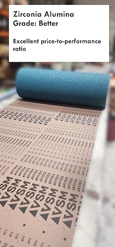 6 inch x 123 inch, 80 Grit, KK752X (General Grade), X-Weight, Aluminum Oxide (A/O), Abrasive Sanding Belts, 10-Pak - Poueer