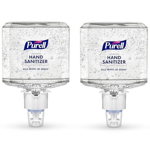 PURELL Advanced Hand Sanitizer Gel, Clean Scent, 1200 mL Refill for PURELL ES6 Automatic Hand Sanitizer Dispenser (Pack of 2) - 6463-02 - Poueer