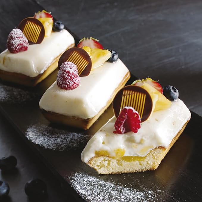 Demarle FP 2264 Flexipan Origine Silicone-Fiberglass Pan with 12 Financiers Rectangular Cavities 1-3/4 Inch x 3-3/8 Inch x 9/16 Inch High - Poueer