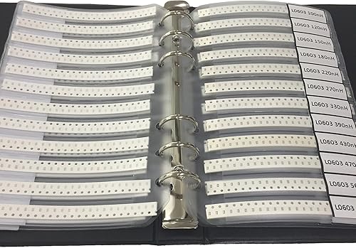 0603 SMD Chip Inductor Assorted Kit 1nH~22uH 52Values x 25pcs Sample Book Total 1300pcs JITEMZHOU - Poueer