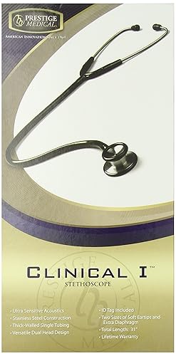 Prestige Clinical I Black Stethoscope - Poueer