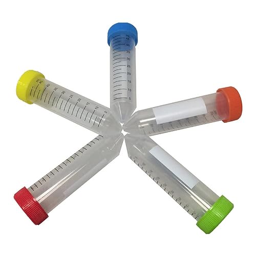MTC Bio C2715 Spectra Tube Centrifuge Tube with Rainbow Cap, Polypropylene, Sterile, 50/Foam Rack, 15 lb. (Pack of 500) - Poueer