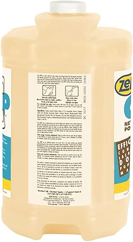 Zep Grip Industrial Pumice Hand Cleaner - 1 Gallon, (Case of 4) 308524 - Heavy Duty Degreaser. Contains Aloe Vera For Soft Smooth Finish - Poueer
