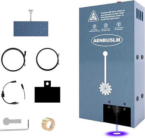 AENBUSLM 40W Laser Module with Air Assit for Laser Cutter & Laser Engraver Machine,5W(5000mW) Output Power,Built in FAC,Ultra-Fine Compressed Spot CNC Carving DIY Laser Master - Class 4 - Poueer