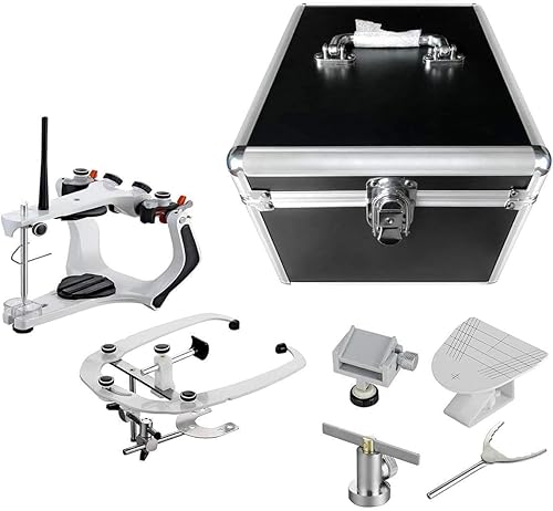 US Stock Semi-Adjustable Articulator High Precision Articulator A7 PLUS Type with Facebow Aluminum Box - Poueer