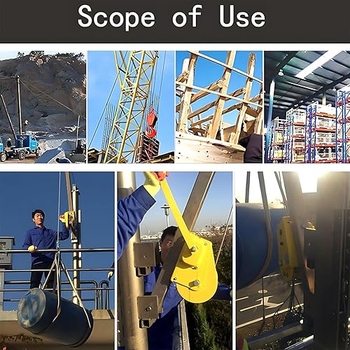 Heavy Duty Hand Winch,Two-Way Self-Locking Device Small Manual Winch,Hand Winch for Boat Trailer with Automatic Brake,Easy to Use and Control ,2600lbs,Bare Metal - Poueer