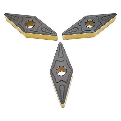 GREAT WALL VNMG331 Carbide Insert Cutter VNMG160404-PM Grade of GW3025 for Steel Semi-Finishing Turning Cutting,10pcs - Poueer