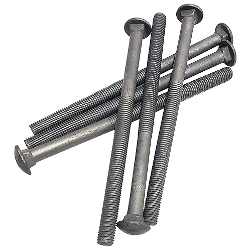 5/8' - 11 x 10 Carriage Bolt | Round Head | Hot Dip Galvanized | 15pcs Box - Poueer