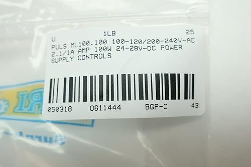 PULS ML100.100 Power Supply 100-120/200-240V-AC 100W 24-28V-DC 4.2A D611444 - Poueer