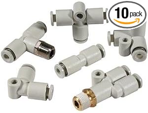 SMC KQ2H10-00A fitting, str union - 10 pack - Poueer