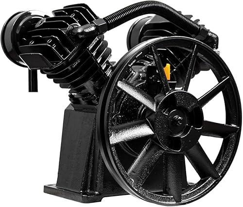 3 HP Replacement Air Compressor Pump Single Stage 2 Cylinder 12 CFM 150 PSI Max - Poueer