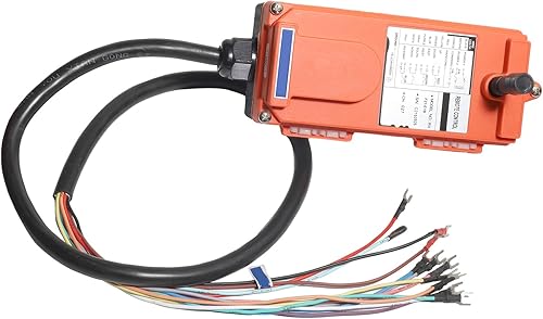 Industrial Channel F21-E1 Transmitter (2 Transmitters + DC 12V Receiver) Hoist Crane Wireless Remote Control Double 8 Buttons Electric Switch Operating Frequency Electric Lift Push - Poueer