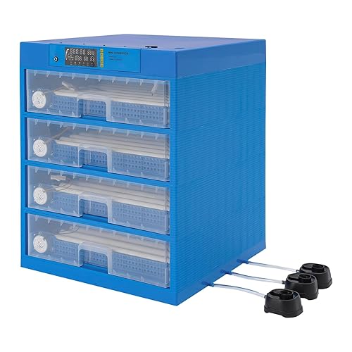 192 Eggs Incubator, Poultry Hatching Incubator with Automatic Temperature Control & Egg Turning, Automatic Dual Power Supply Incubator for Chick Quail Duck - Poueer