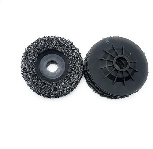 SIGNI 5 Pack SiC Plastic Back Grinding Wheel for Granite/Marble/Concrete and Glasses (4.5 INCH, 8 GRIT) - Poueer