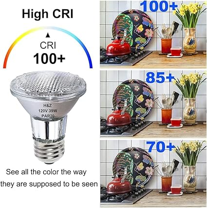 H&Z PAR20 Flood 39W 120V 480 Lumens, High Output 9 Pack 39W PAR20 Halogen Bulb (Equivalent 50W Halogen Bulb), Long Lasting PAR 20 Flood 39Watt 120V with 3000K Warm White, PAR 20 E26 Dimmable - Poueer