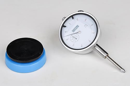 Fowler 52-520-485-0 Dial Indicator with Magnetic Back, 1' Travel, White Dial - Poueer