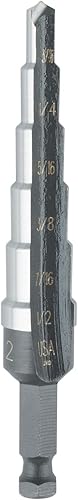 Irwin Tools IRWIN Step Drill Bit Set, General Purpose, 4-Piece (10225) - Poueer