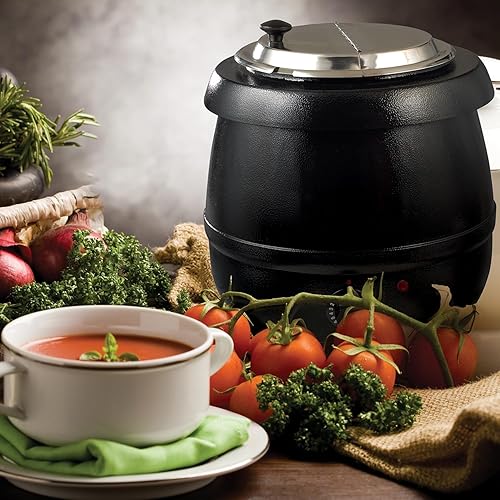 Winco Electric Soup Warmer, 10.5-Quart,Black - Poueer