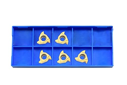 Shars ZCC 5 PCS External Threading Insert AG60 V Partial Profile Carbide YBG201 424-1381(5) !( - Poueer