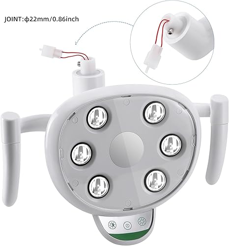 Coxo Dental LED Light, 12mm Diameter Shadow, 6 Pcs LED Light, Double Control System, #CX249-23,Sold by JMU - Poueer