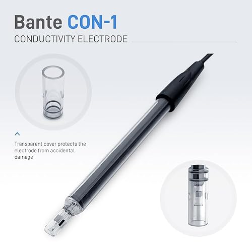 Bante CON-1 Conductivity Electrode | Cell Constant K=1 | Platinum Sensor - Poueer