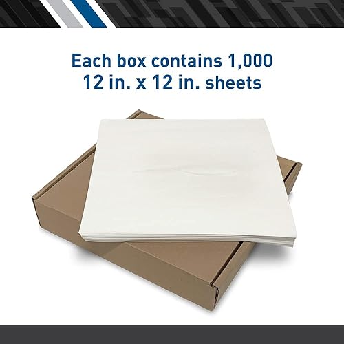 BodyMed Premium Headrest Paper Sheets – with Slit – Disposable Medical Face Barrier – Exam Paper Sheets – Case of 1,000 – 12-inch x 12-inch – White - Poueer