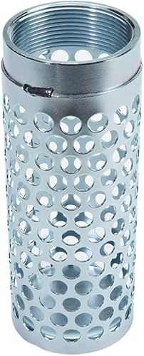 Steel 2' NPSH Thin Barrel Suction Strainer - Poueer
