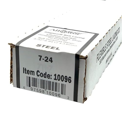 Flexco 10096 Alligator #7 Steel Lacing with Steel Corrugated Hinge Pin (24') … - Poueer