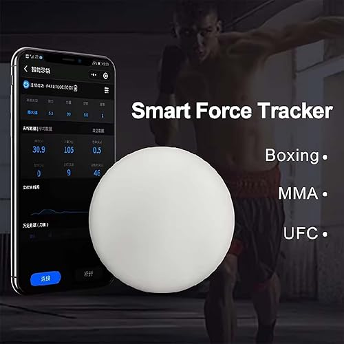 Strength Tester Force Sensor，Smart Force Tracker for Punching Bag，Power Meter Speed Test Real-Time Data，Boxing Target, Wall Target，Voice Alert Power Meter ，for Boxing Sanda Taekwon - Poueer