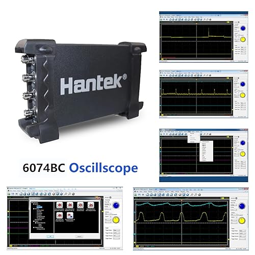 Hantek 6074BC 4-CH Oscilloscope 70Mhz 1GSa 23-pc Set - Poueer