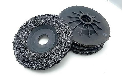 SIGNI 5 Pack SiC Plastic Back Grinding Wheel for Granite/Marble/Concrete and Glasses (4.5 INCH, 8 GRIT) - Poueer