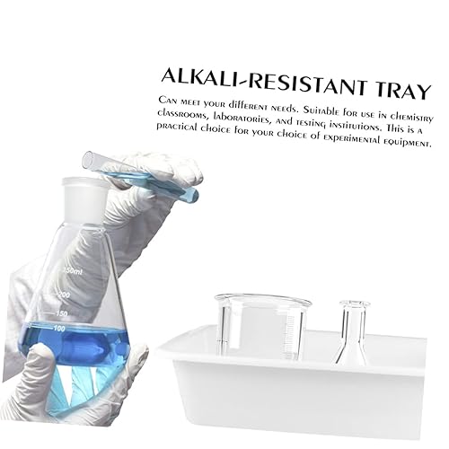 3pcs Tray Acid Alkali Resistance Compact Tray Chemical Experiment Apparatus - Poueer