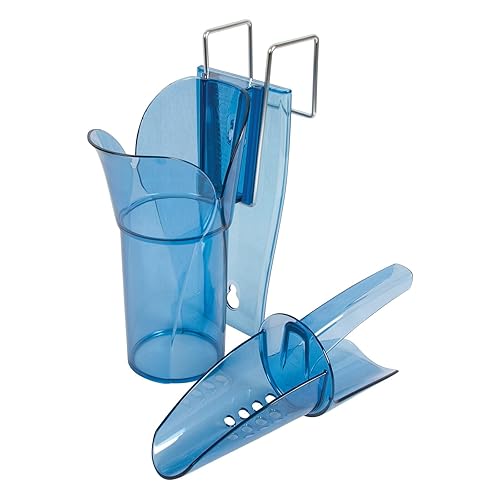 Carlisle FoodService Products SI5000 Polycarbonate Saf-T-Scoop and Guardian System, 6oz to 10oz, for Bar and Beverage Station, Blue - Poueer