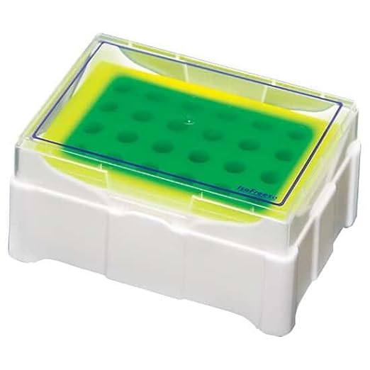 Benchtop Cooler Color-Changing MCT Rack, PP/Inert Gel - Poueer