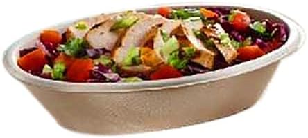 4409270D300 Pulp 27 Ounce Oval Natural Burrito Bowl - 300 / CS - Poueer