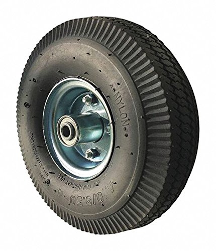 10 in Wheel Dia,Pneumatic Wheel, 300 Lb Load Rating-2040011419 - Poueer