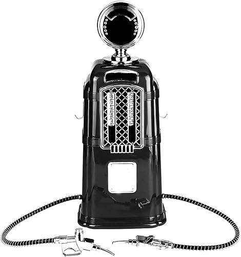 Beverage Pump Dispenser, 1000cc Double Guns Wine Beverage Pump Liquor Alcohol Beer Dispenser Beer Pump(black) (Black) - Poueer