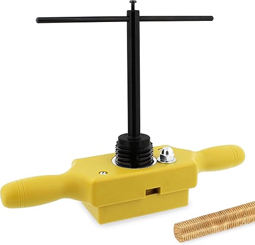 DCT Plastic Jig Dowel Thread Tap Kit - 1-1/2in x 6TPI Wood Dowel Jig Kit Woodworking Threading Kit Thread Box and Tap - Poueer