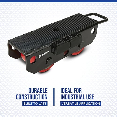 Strongway Machinery Skate, 4400-Lb. Capacity, 2 Wheels, Model# CH-2.5 - Poueer