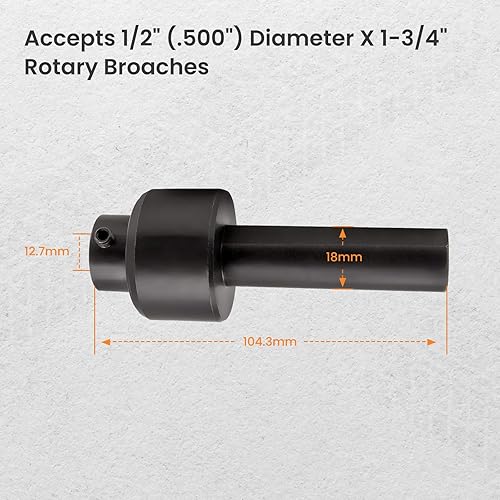 maXpeedingrods Rotary Broach Tool Holder 3/4' Shank Diameter for 1/2' Shank Broach - Poueer