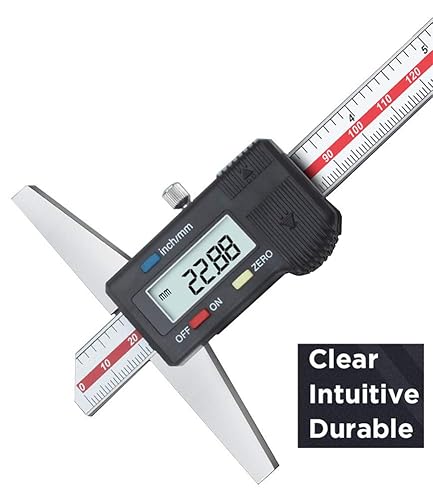 General Tools Depth Gauge Vernier Caliper 0-150mm 0-200mm,0-300mm (Digital 150mm(Double-Hook)) - Poueer