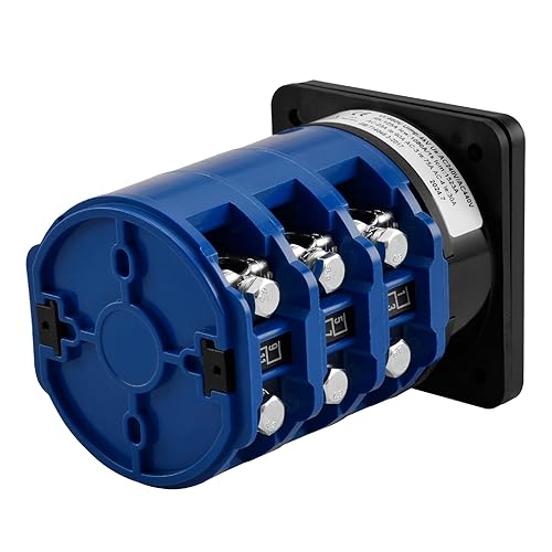 Rotary Changeover Cam Switch LW28-125/D303.3 125A 660VAC ON/Off/ON 3 Position 3 Phase 12 Terminals CE - Poueer