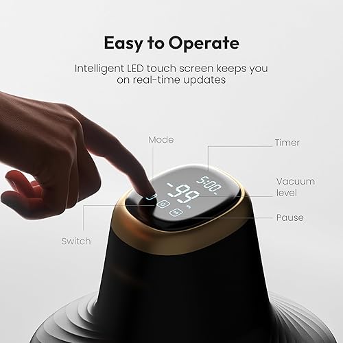 Resiners Resin Bubble Remover Airless Pro, 3 Min Remove 99.99% Bubbles, 99kPa Vacuum Chamber (20L/min), 3.2L Big Capacity for All Epoxy Resin,UV Resin,Silicone,Art Crafts,Jewelry Making (Patented) - Poueer